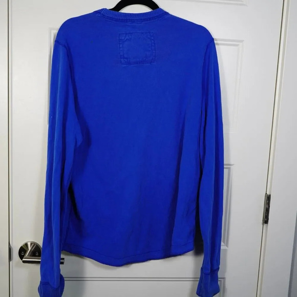ABERCROMBIE & FITCH Pullover Shirt Sz XL Blue White‎ Moose Logo Sweatshirt - Picture 6 of 6